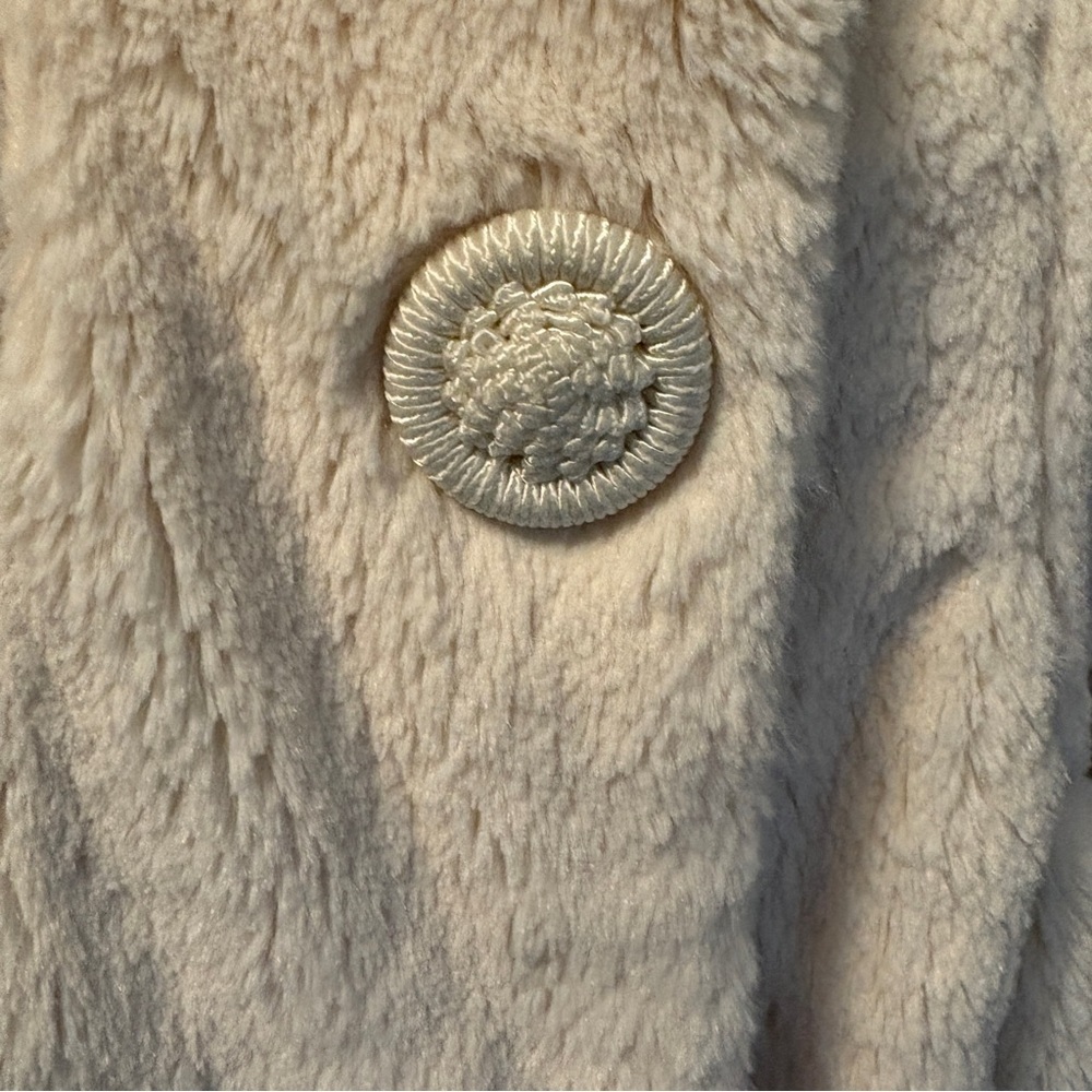 Vintage Forever Cream Faux Fur Lined Jacket, Waist length, Womens size Small - Picture 14 of 14